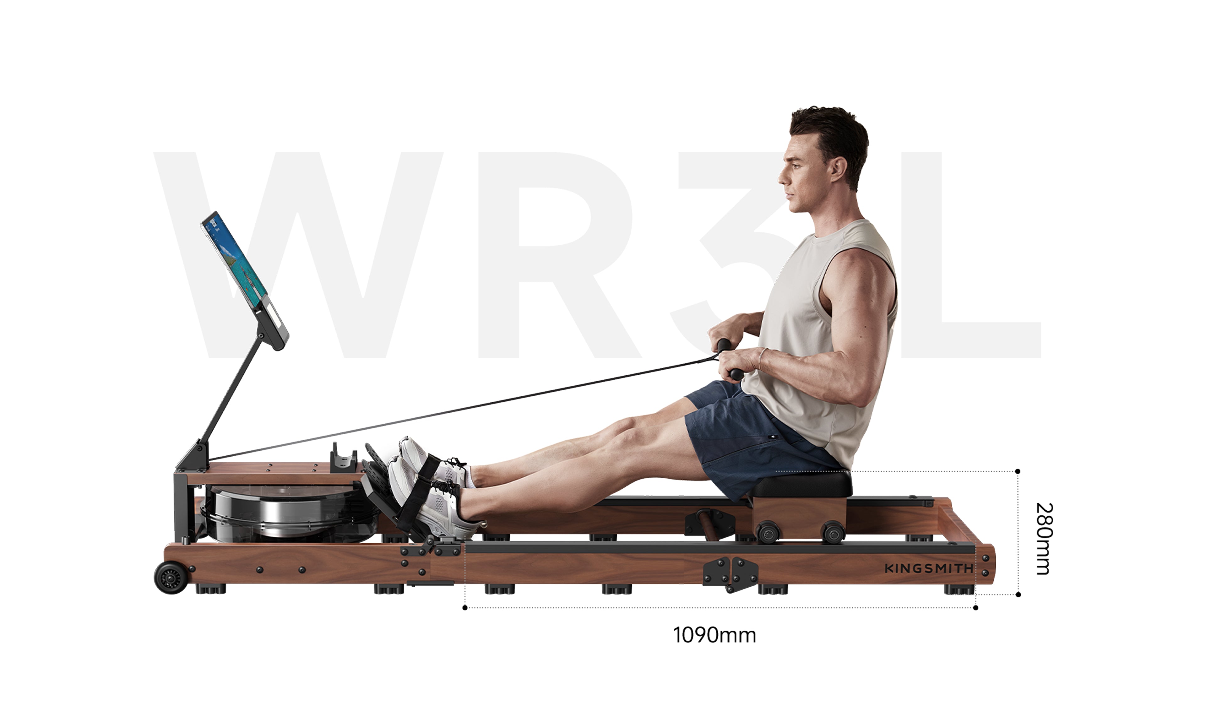 WR3L rameur pliable en triple section