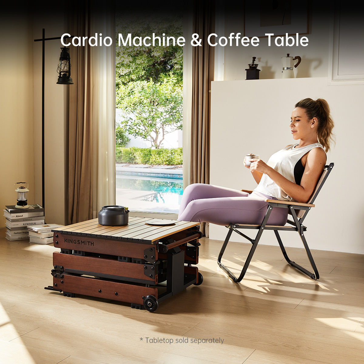 KingSmith WR3L rameur pliable en triple section