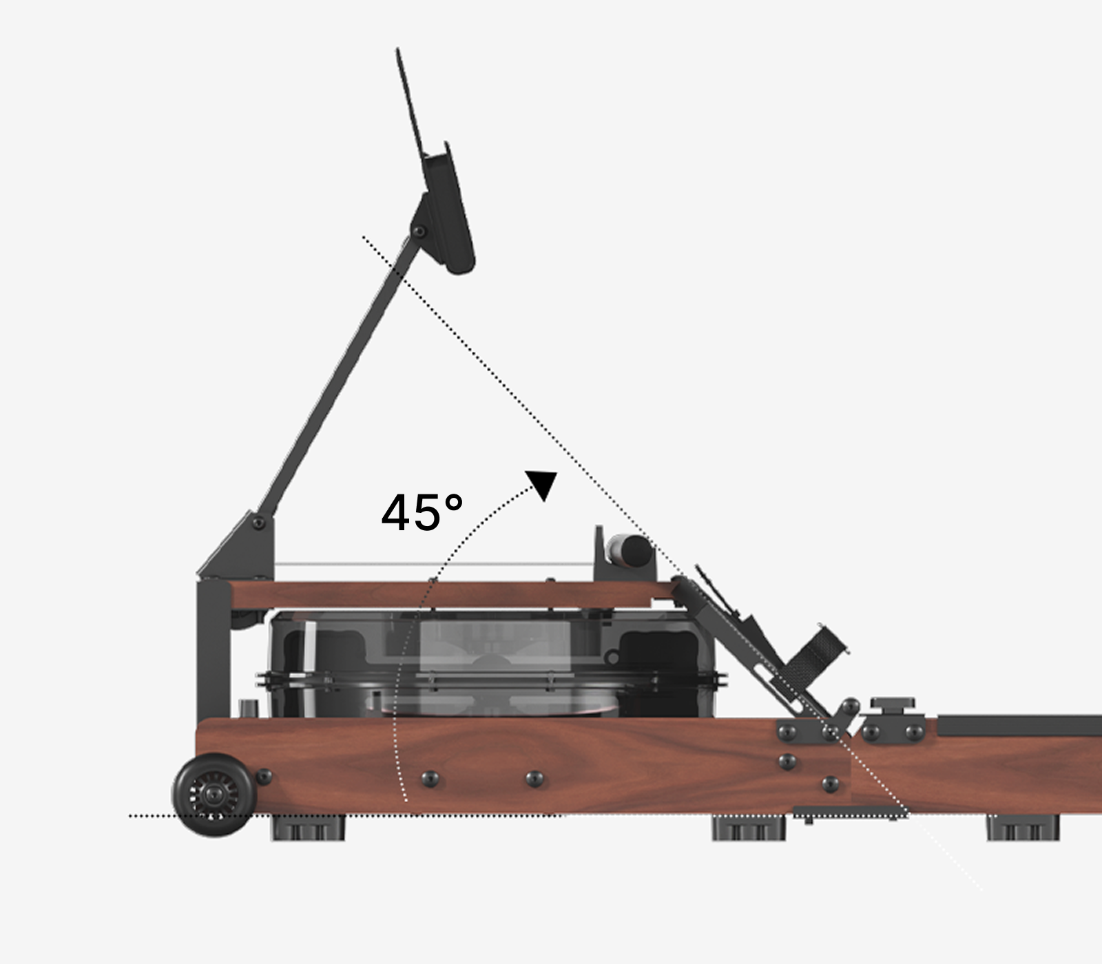 WR3L rameur pliable en triple section