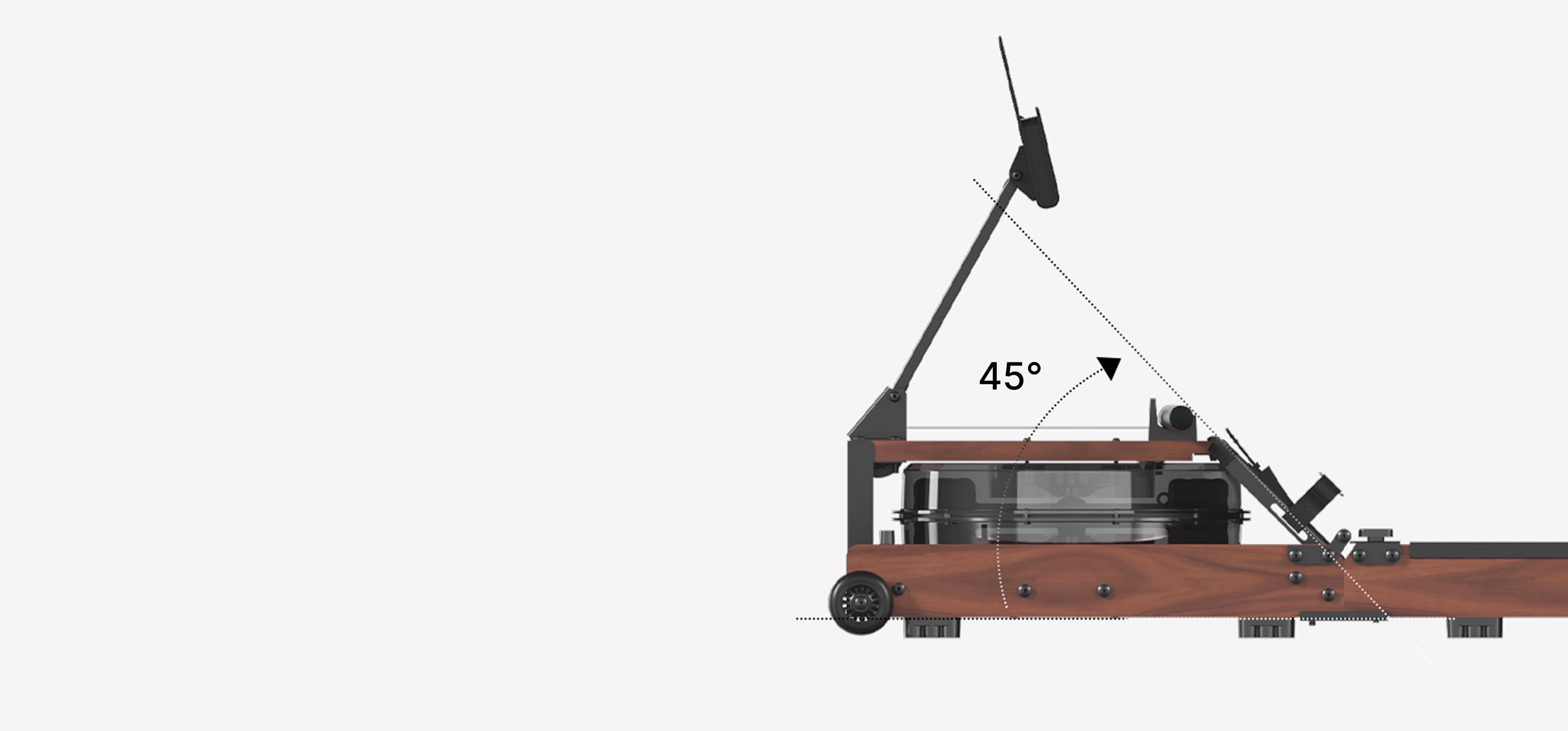 WR3L rameur pliable en triple section