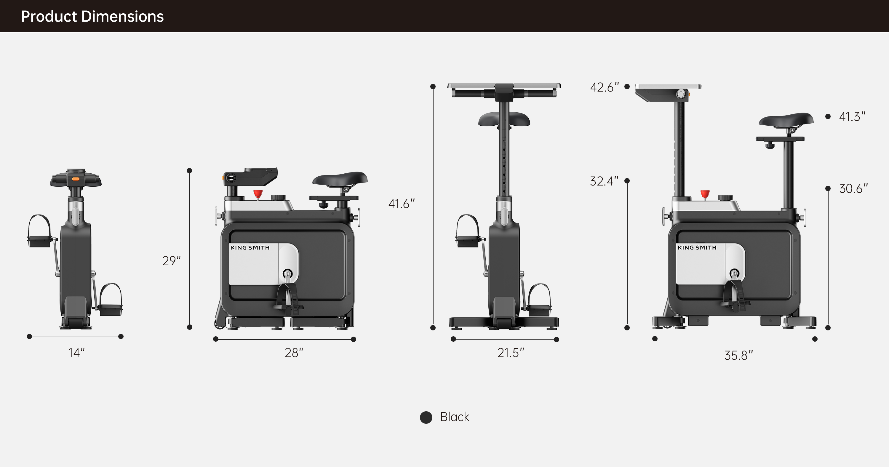 W1B Vélo d'appartement Pliable