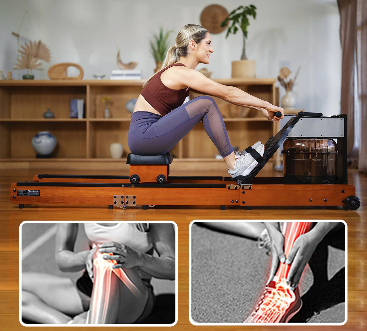 WR1 rameur pliable en triple section