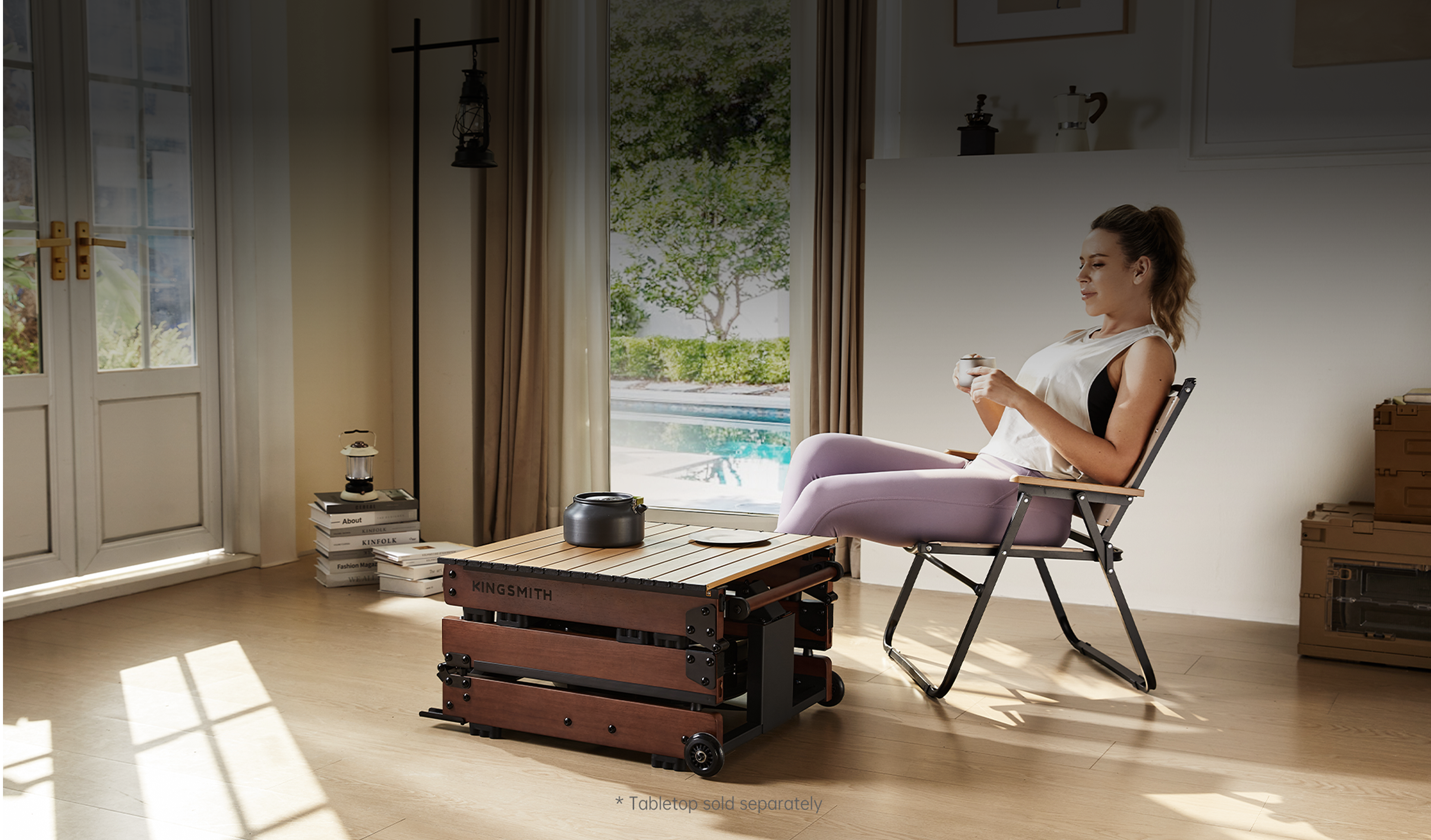 WR3L rameur pliable en triple section