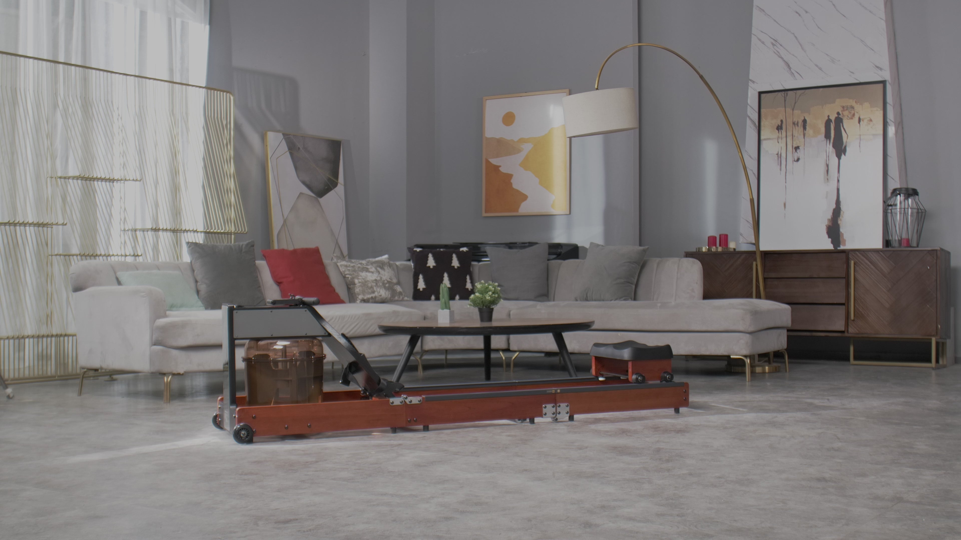 WR1 rameur pliable en triple section